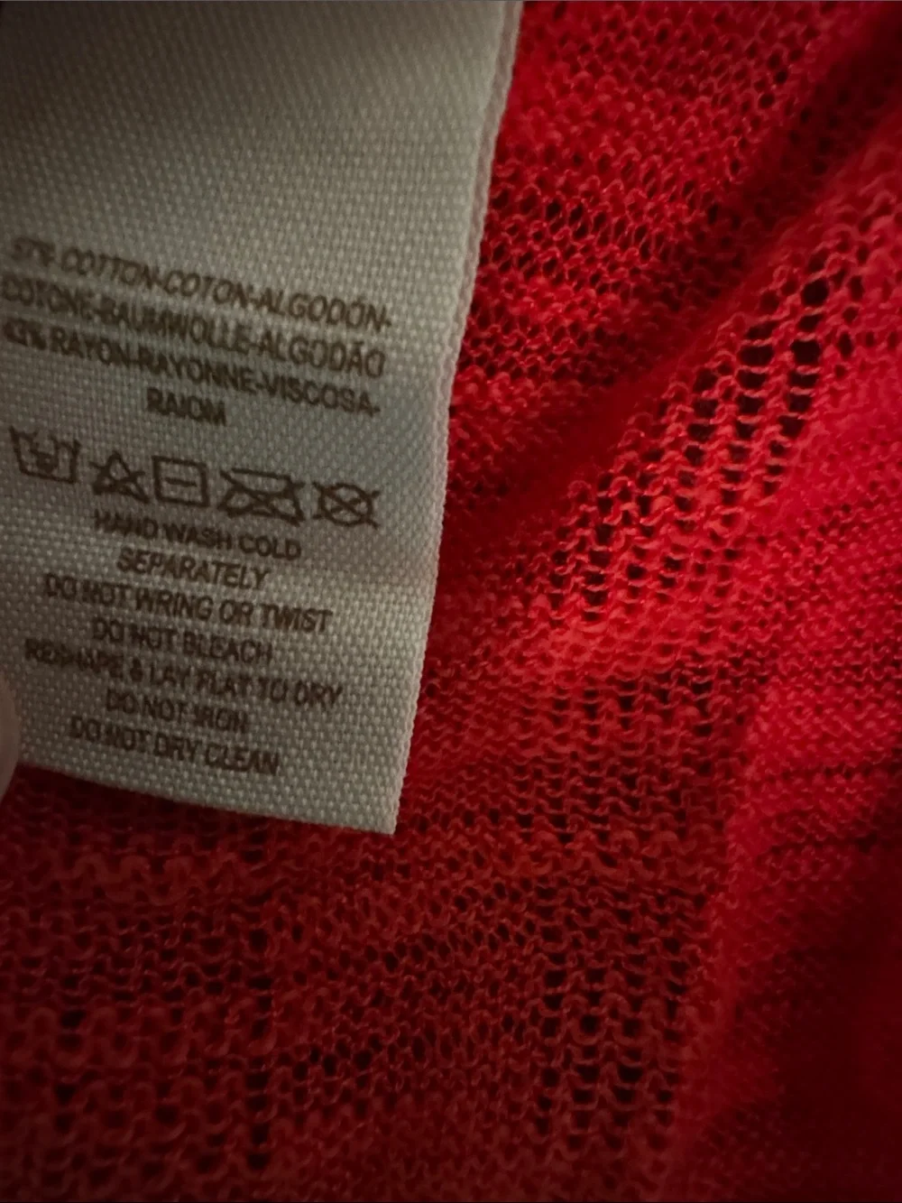 Free People Red Button-Up Lightweight Collared Shirt - Picture 6 of 6